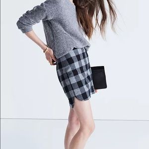 Shirttail Skirt in Plaid